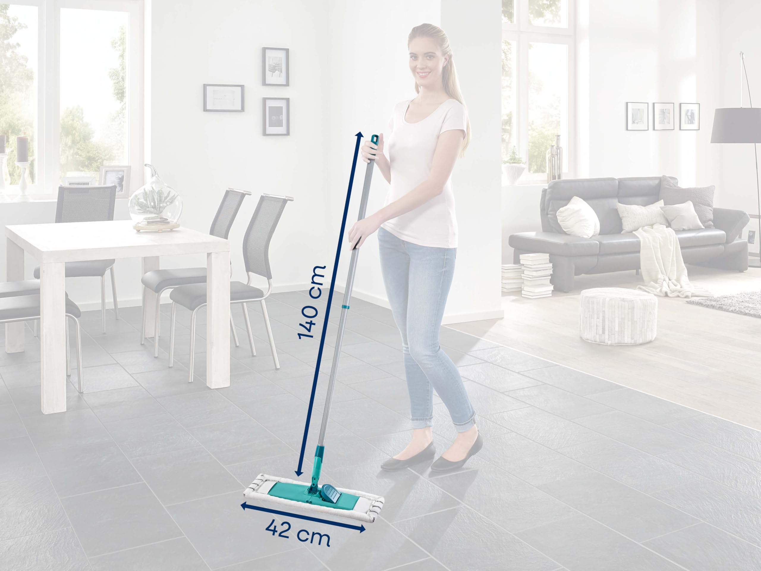 Leifheit Classıc 42 Xl Yer Sileceği 138X83Cm Uzayan Sap : Amazon
